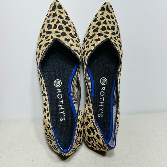 Rothy's The Point  Leopard Print  Women's Shoes  Size  9,5 - Picture 6 of 8